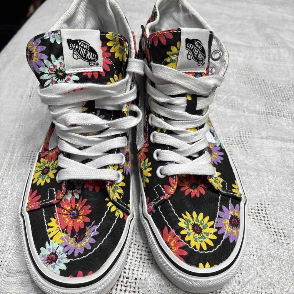 VANS Sk8-Hi Tapered Peace Floral Womens Size 6.5 Athletic Sneaker